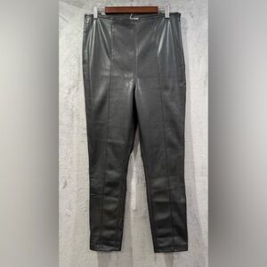 Free People We The Free Faux Leather Black High Rise Side Zip Women’s Size 32